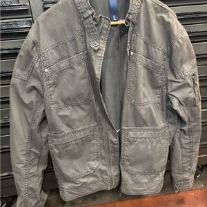 H&M Gray Military Field Jacket